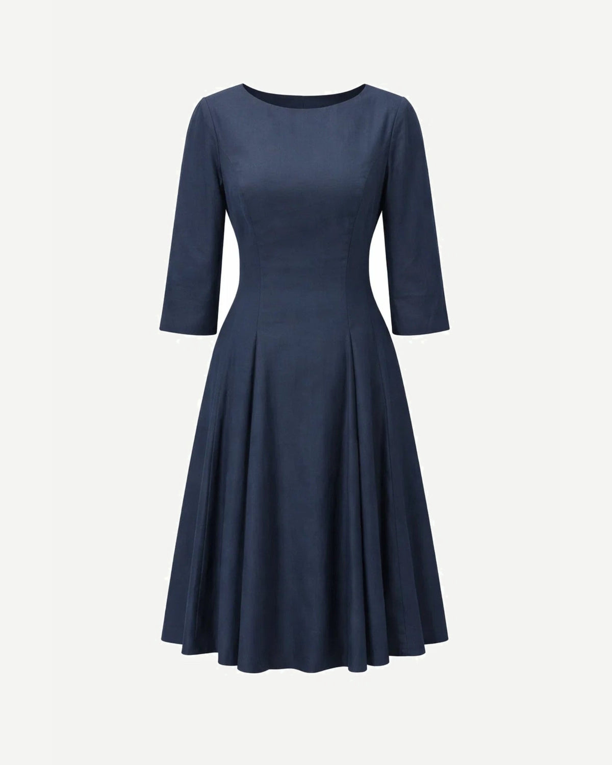 Tailory navy tailored midi dress front view