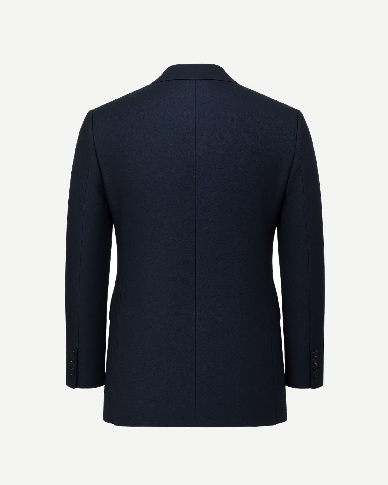 Tailory navy wool sports coat back view