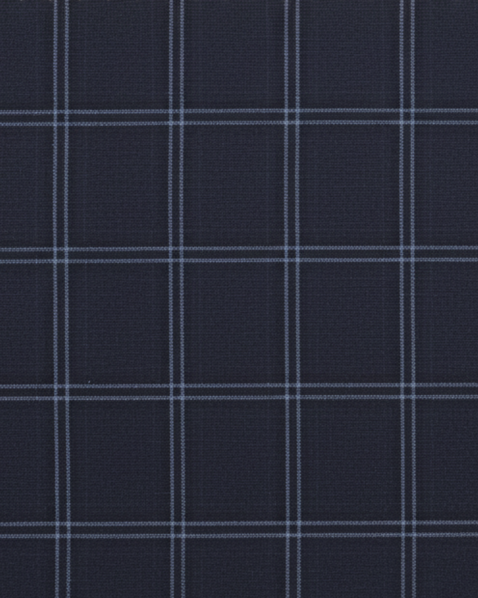 Tailory navy black windowpane fabric swatch