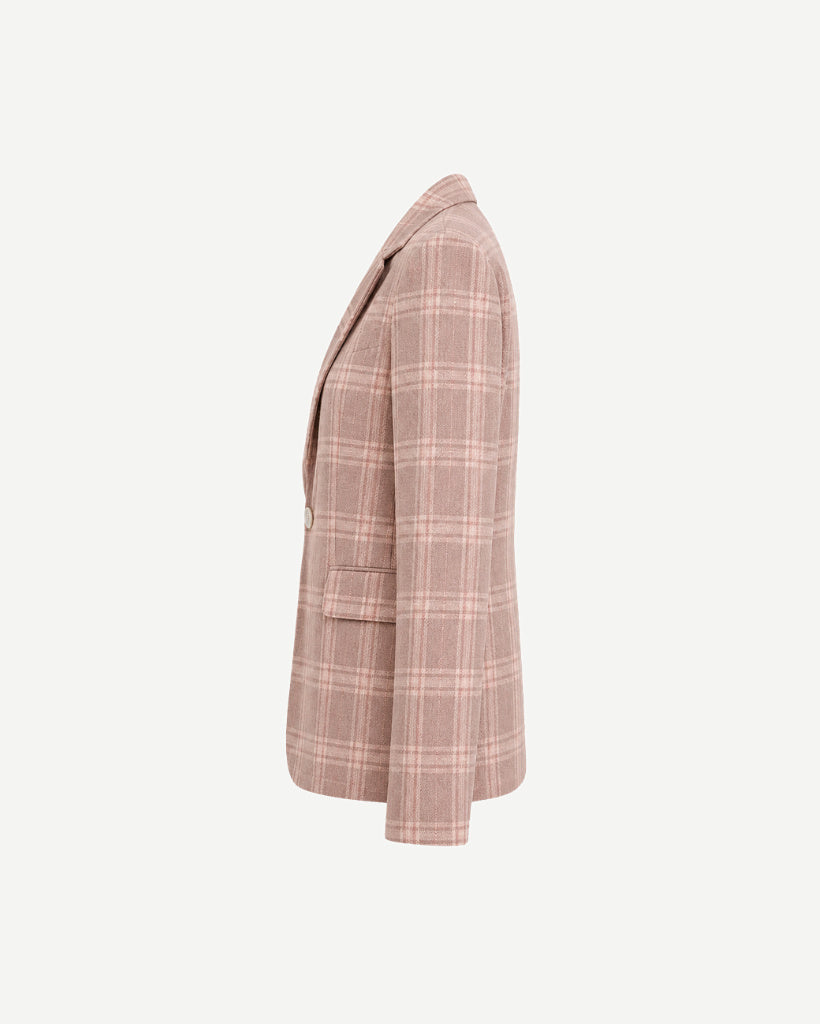 Plaid jacket on a white background