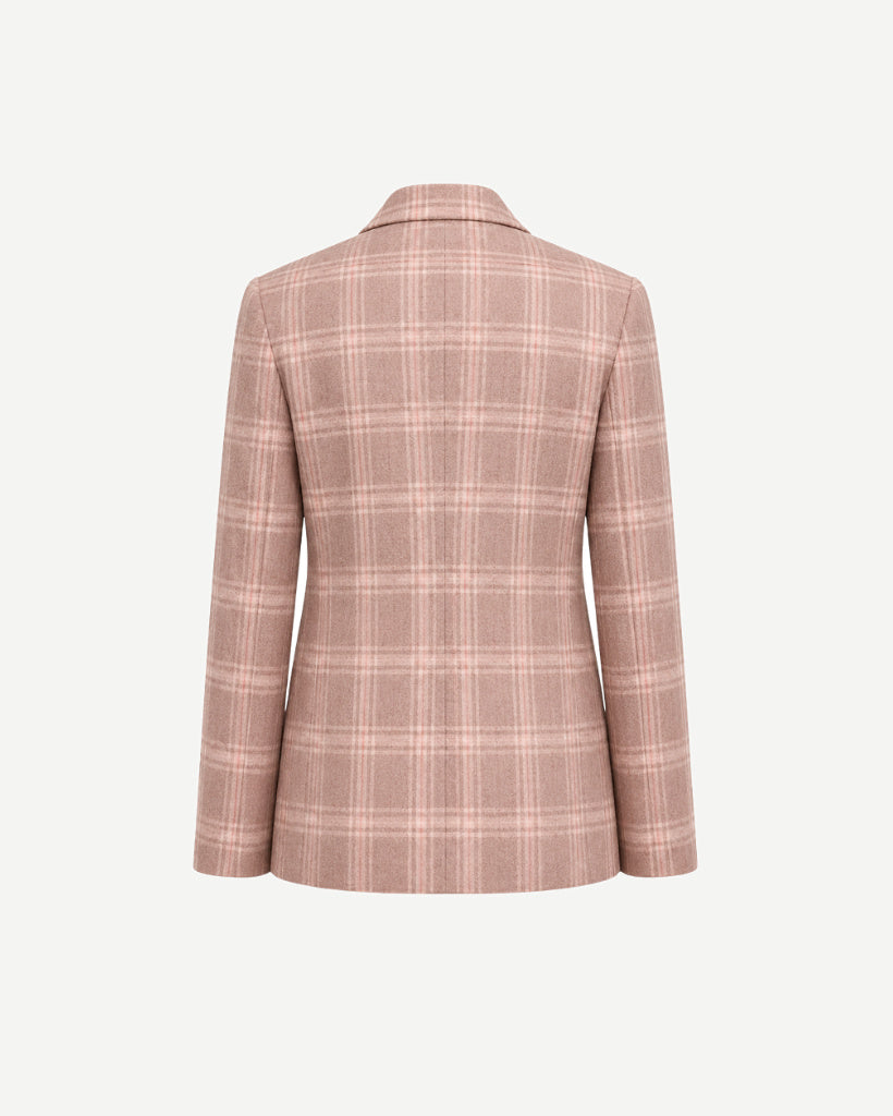 Plaid blazer on a white background