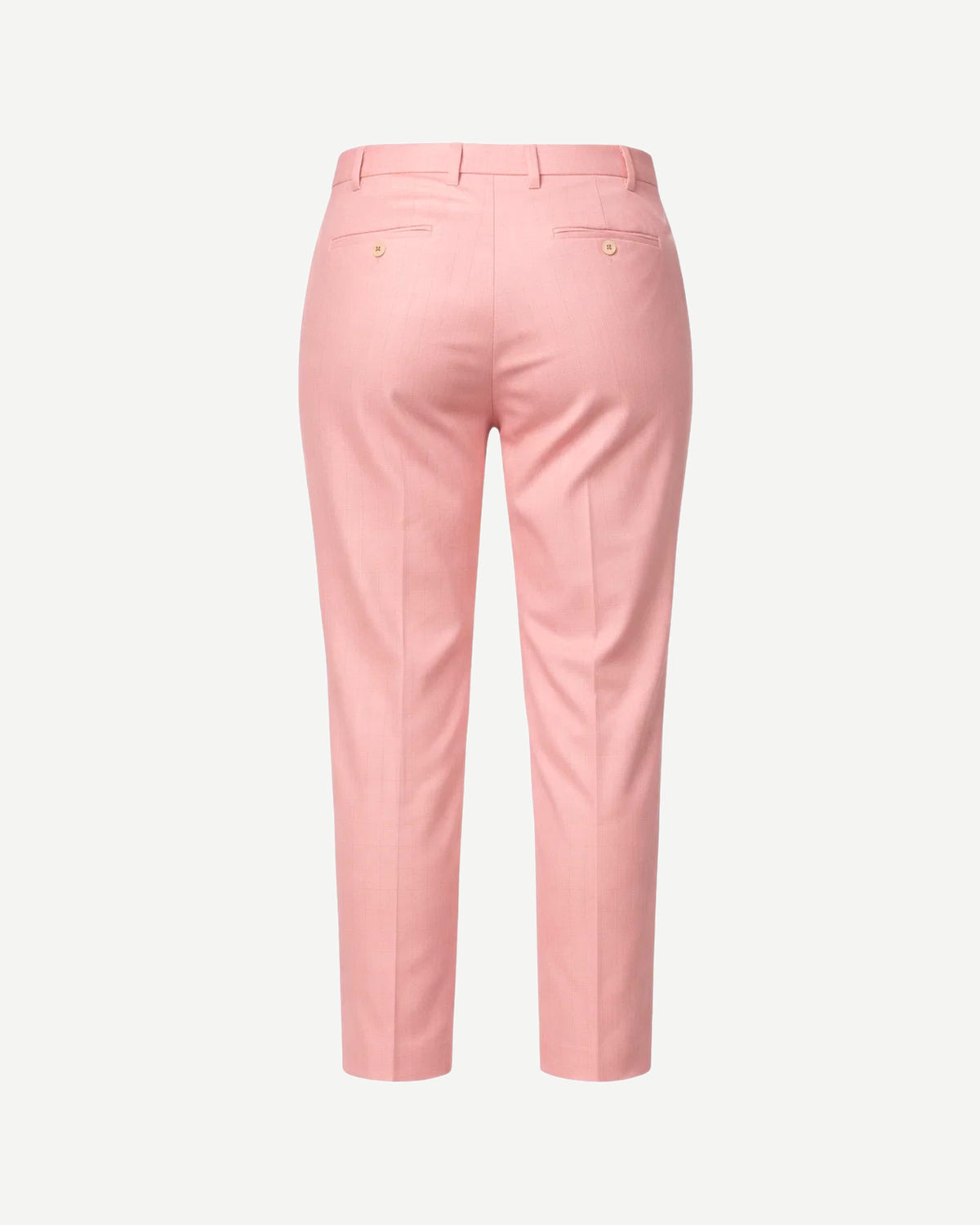 Tailory pink cropped tailored trousers back view