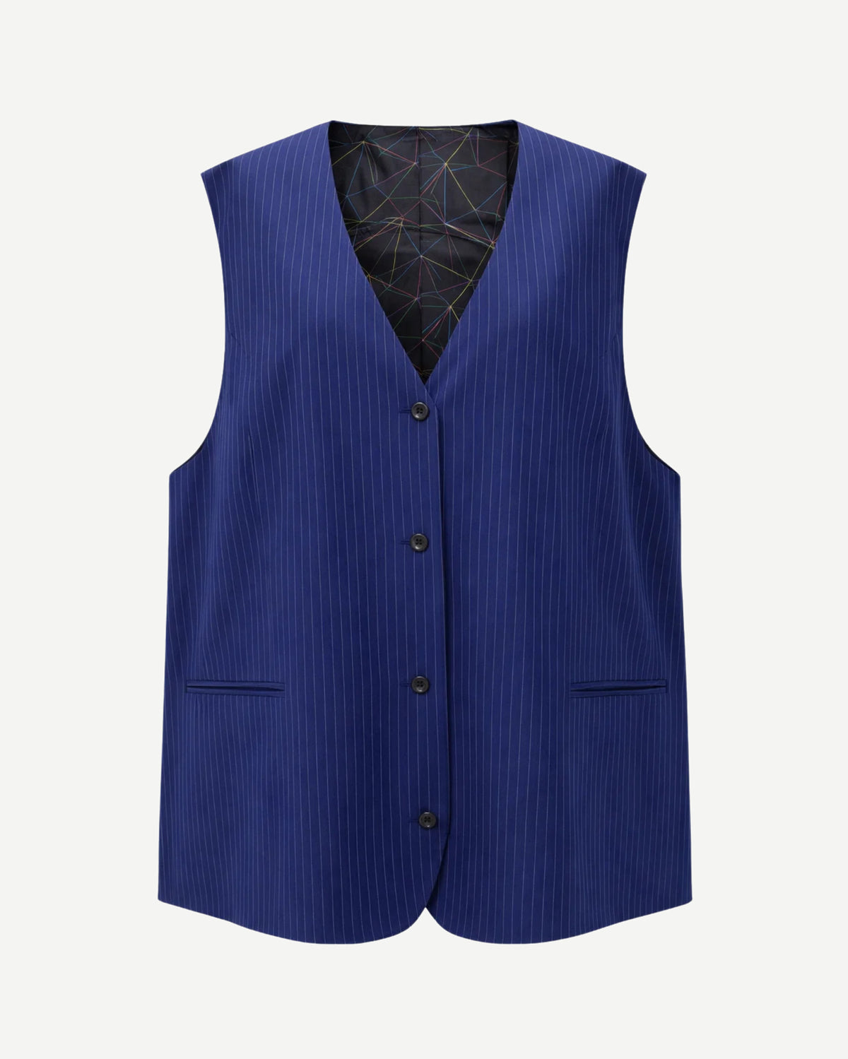 Tailory_Vest_RoyalBlue_Pinstripe_Tailored_FrontView