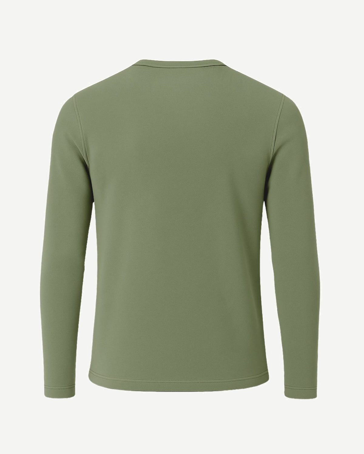Tailory sage cashmere henley sweater back view