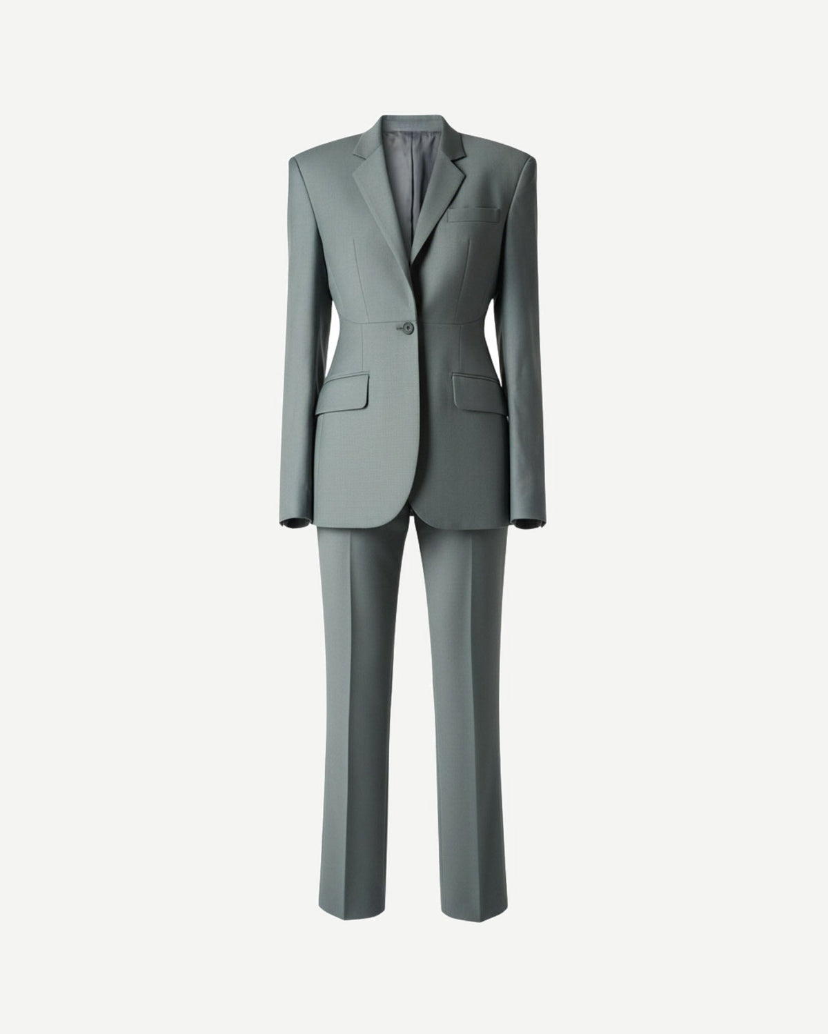 Tailory sage green suit set front view