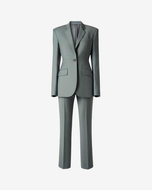 Tailory sage green suit set front view