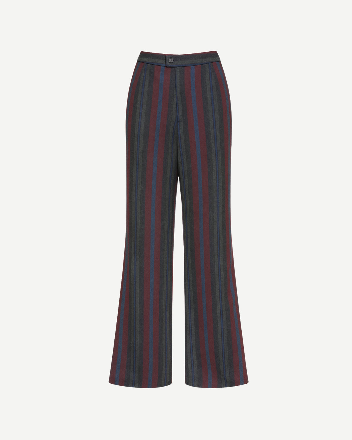 Tailory Trousers Multicolor Striped WideLeg FrontView
