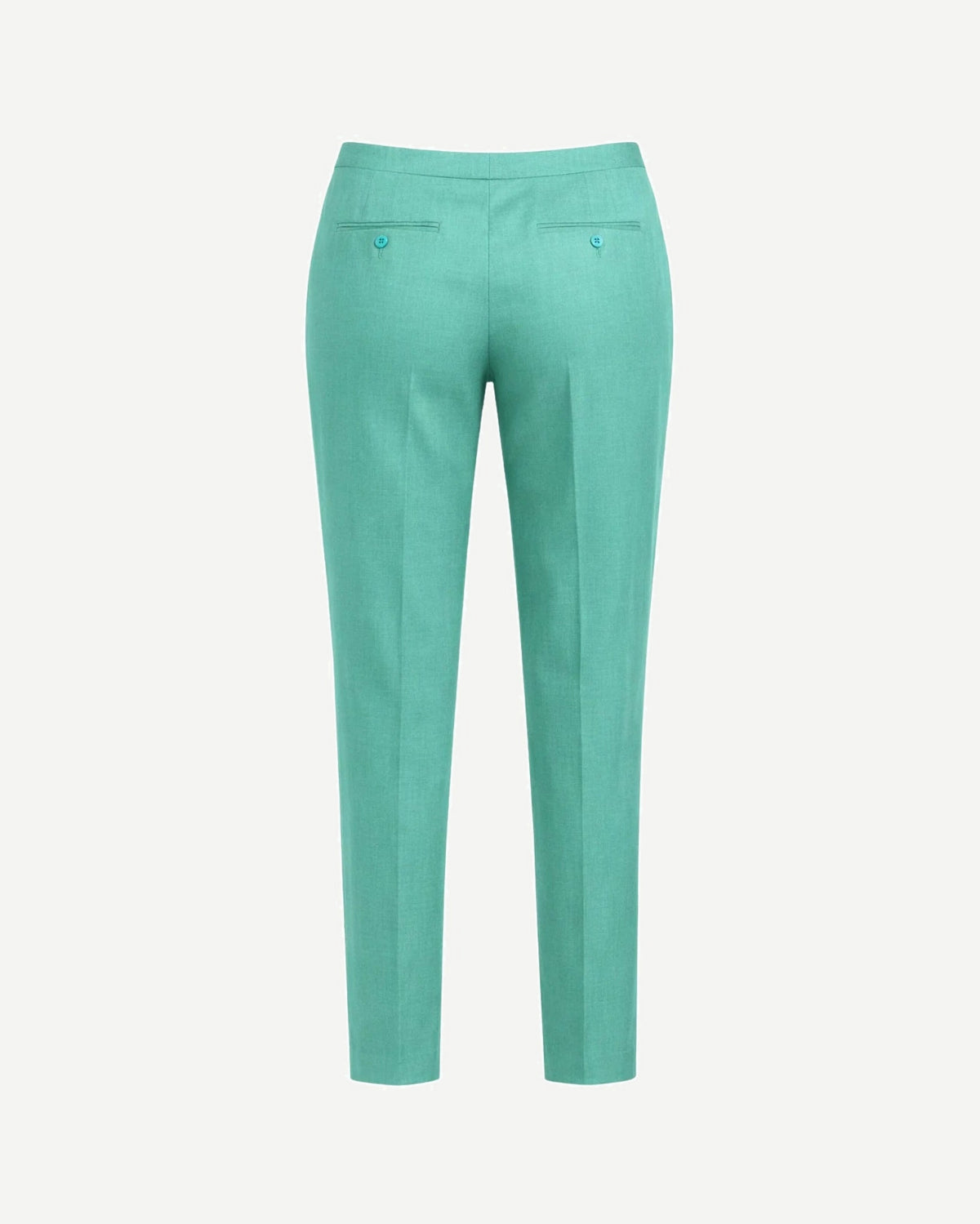 Tailory sea green tailored trousers back view