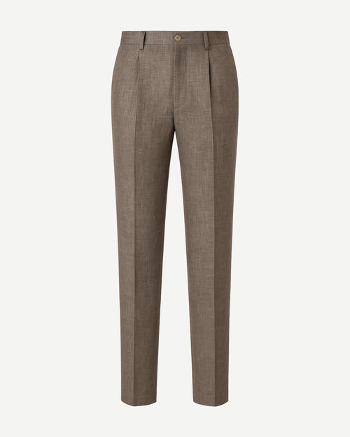 Loro Piana Brown Mid-High Waist Cropped Trousers
