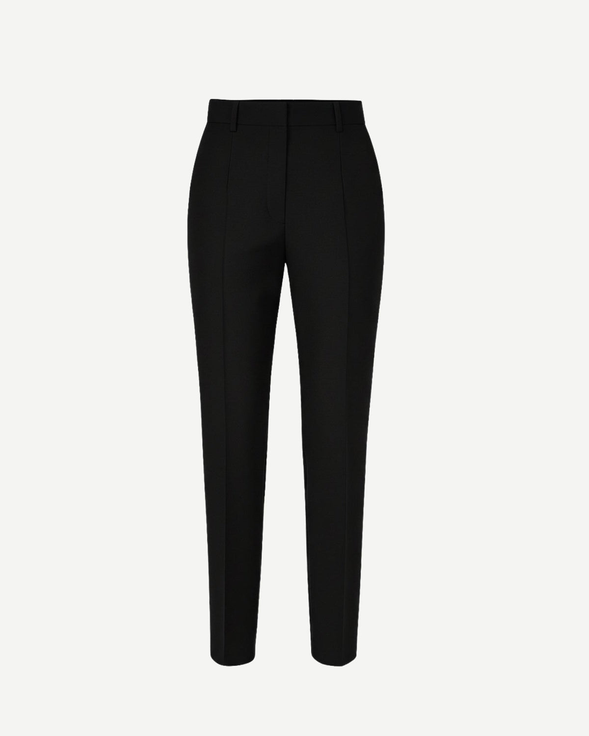Tailory black tapered cropped trousers front view