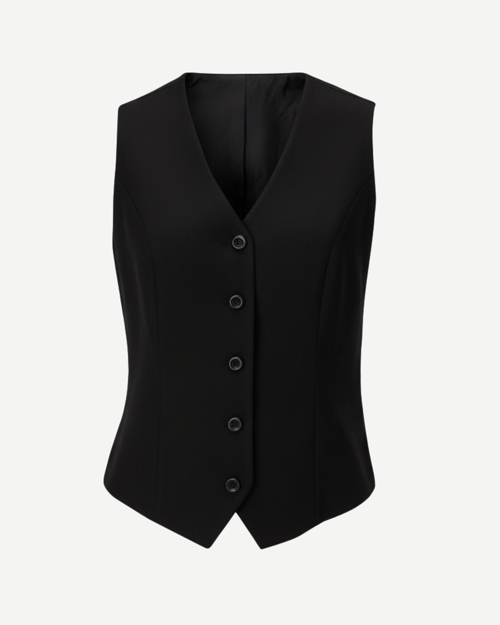 Tailory black formal tailored vest front view