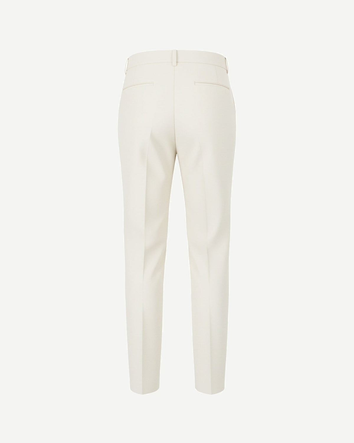 Tailory ivory slim-fit tailored trousers back view