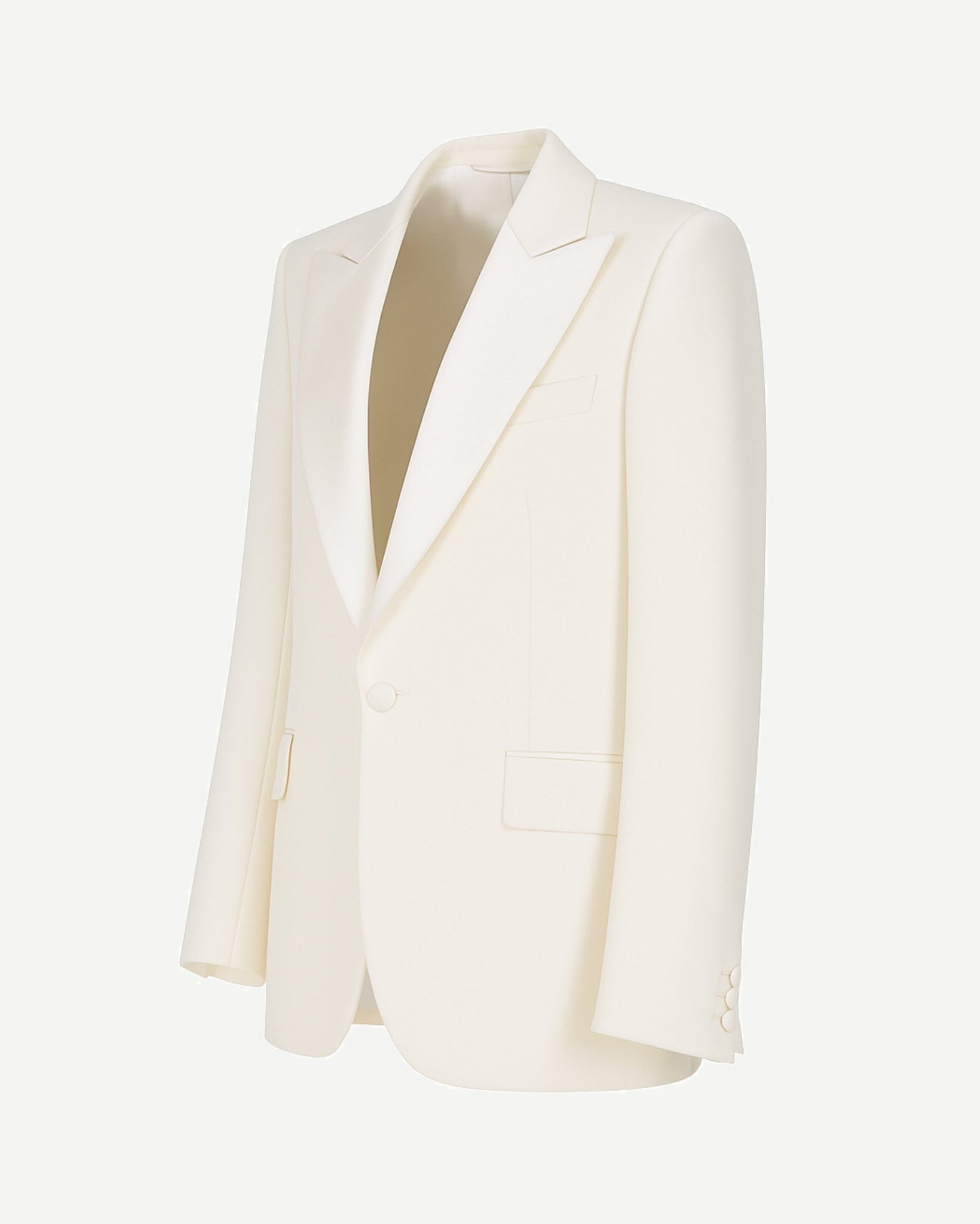 Tailory ivory tailored blazer single-button side view