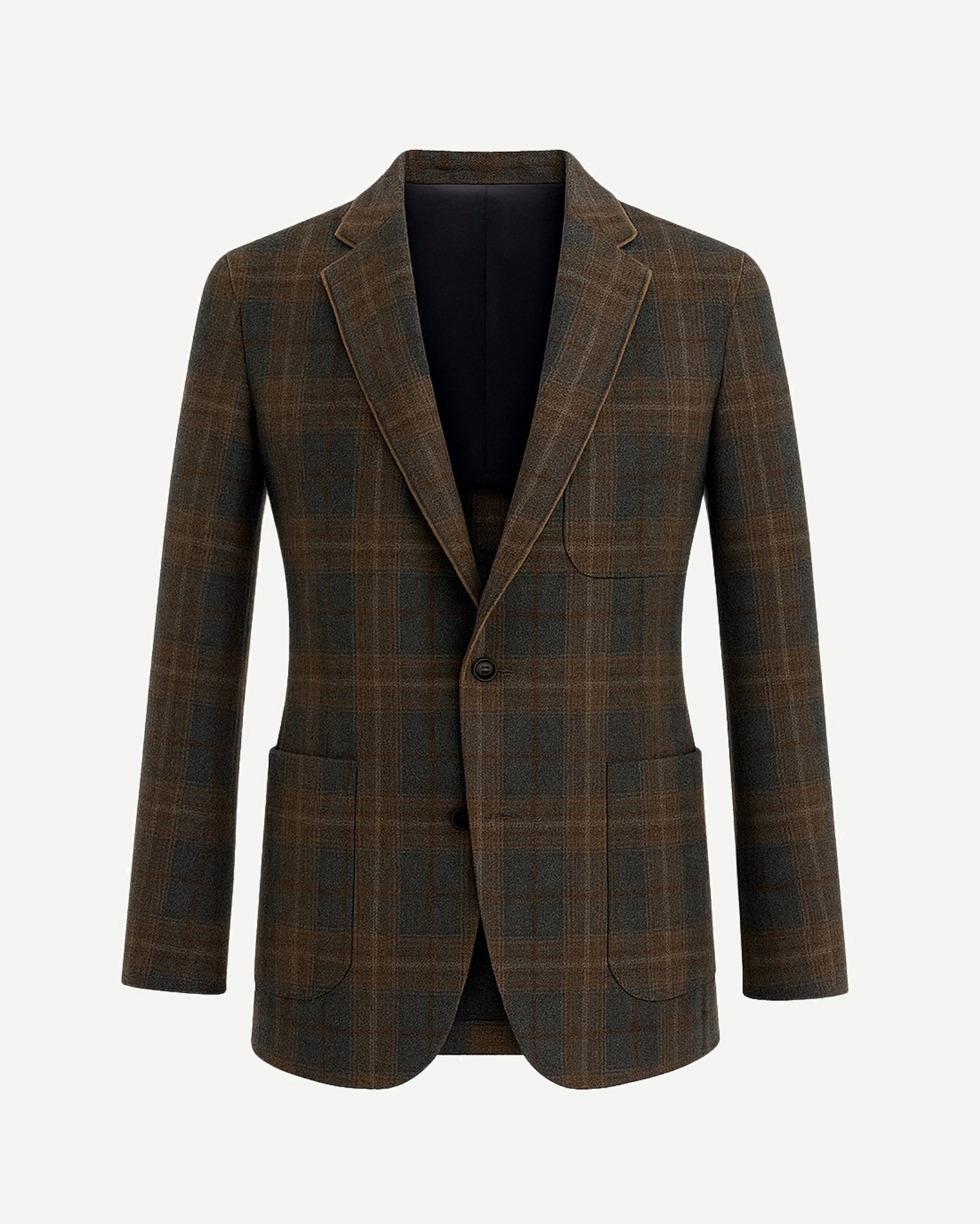 Pietra Sport Coat  Grey Tan  Unstructured Fit  Artisan Details