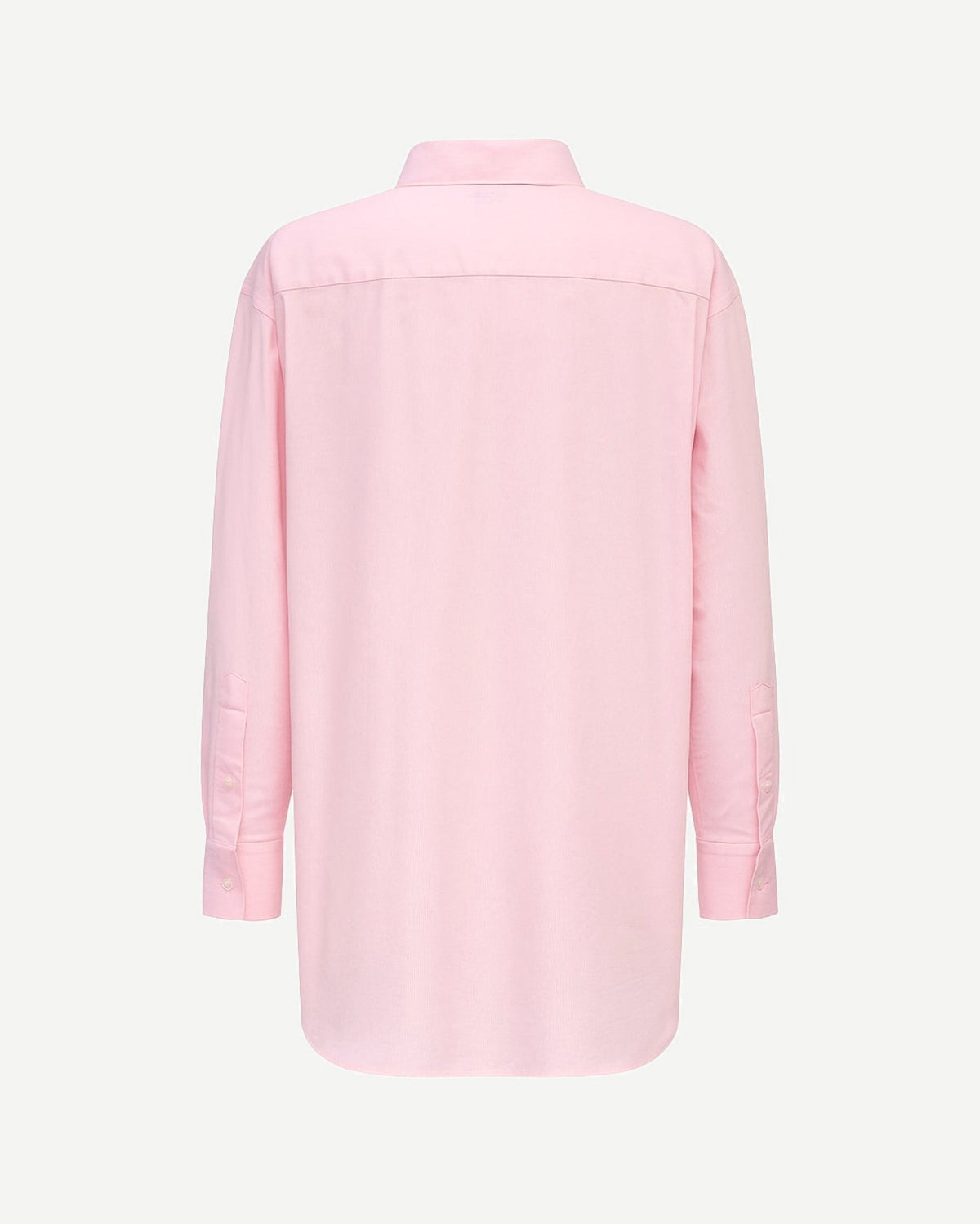 Tailory pink tunic length shirt with extended hem back view