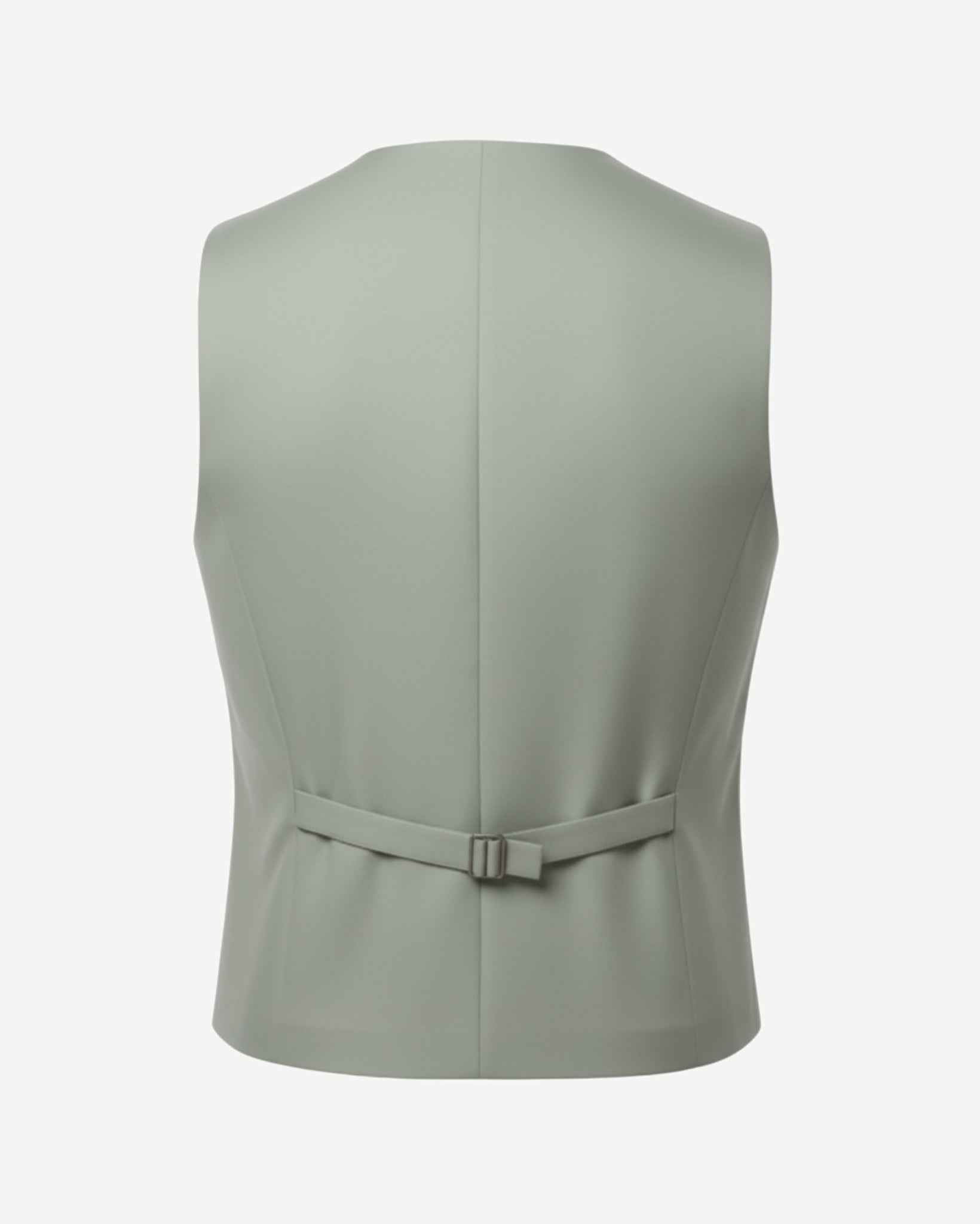 Tailory Sage double-breasted vest back view