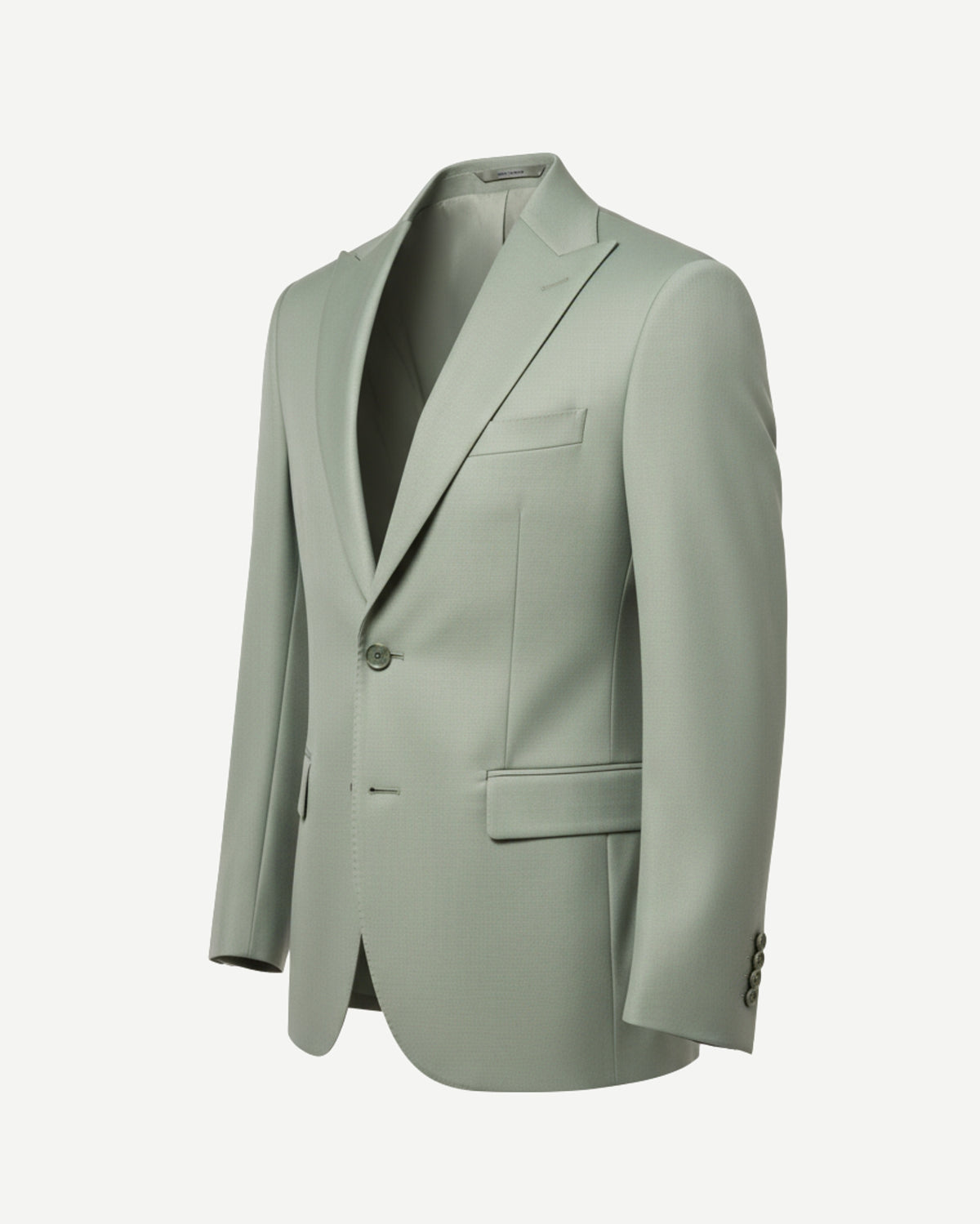 Tailory Sage single-breasted vest side view