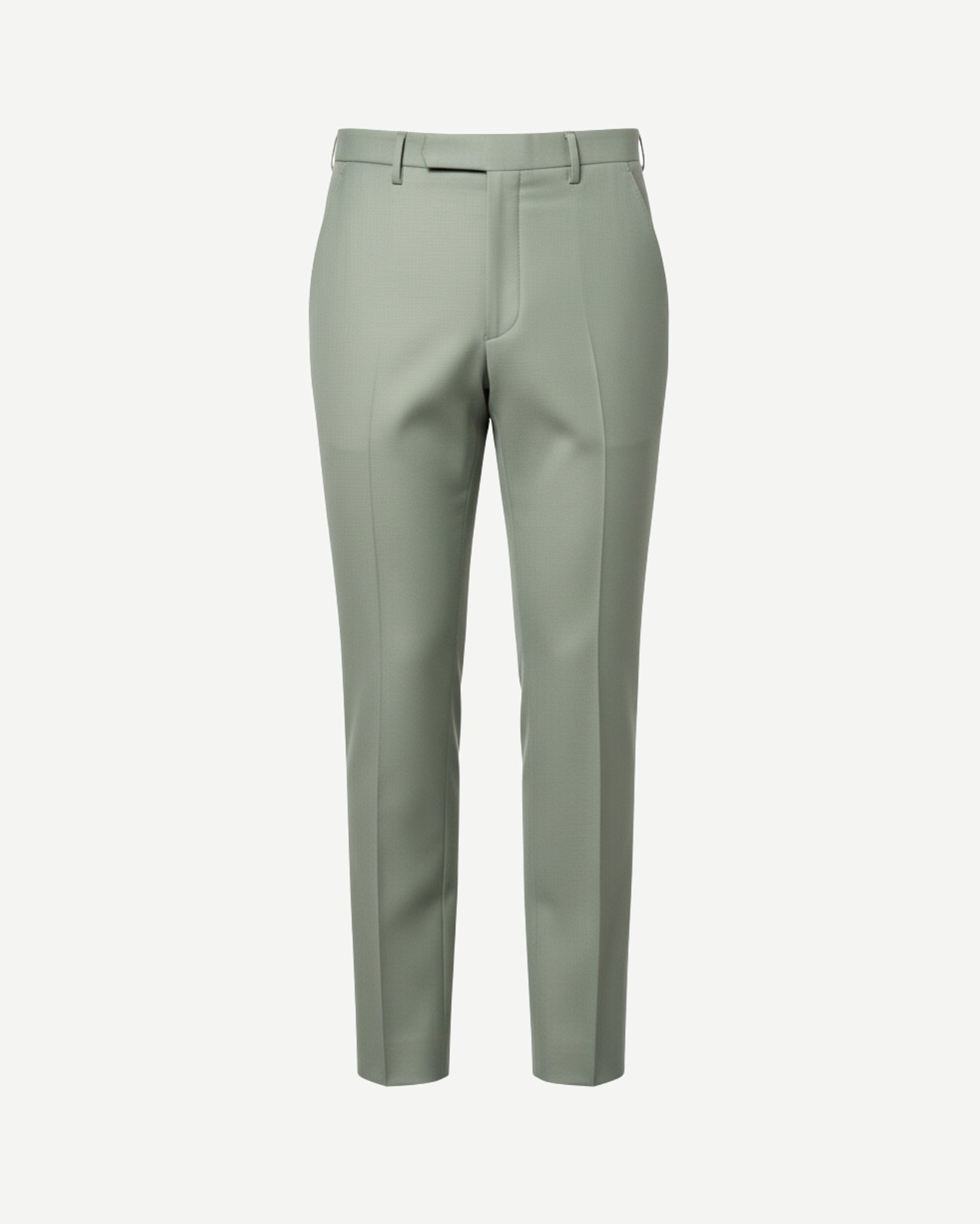 Tailory Sage Flat Front Trouser front view
