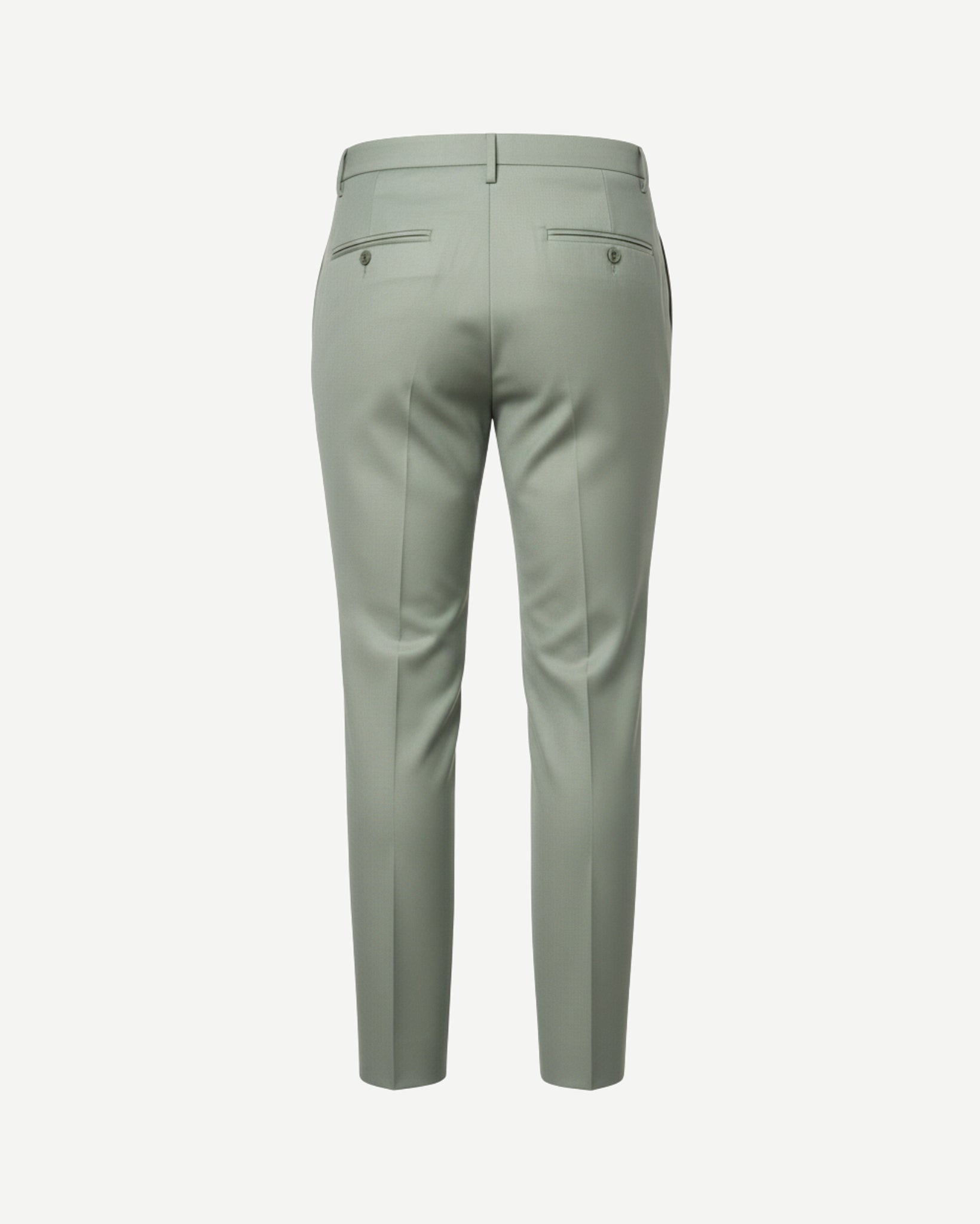 Tailory Sage Flat Front Trouser back view