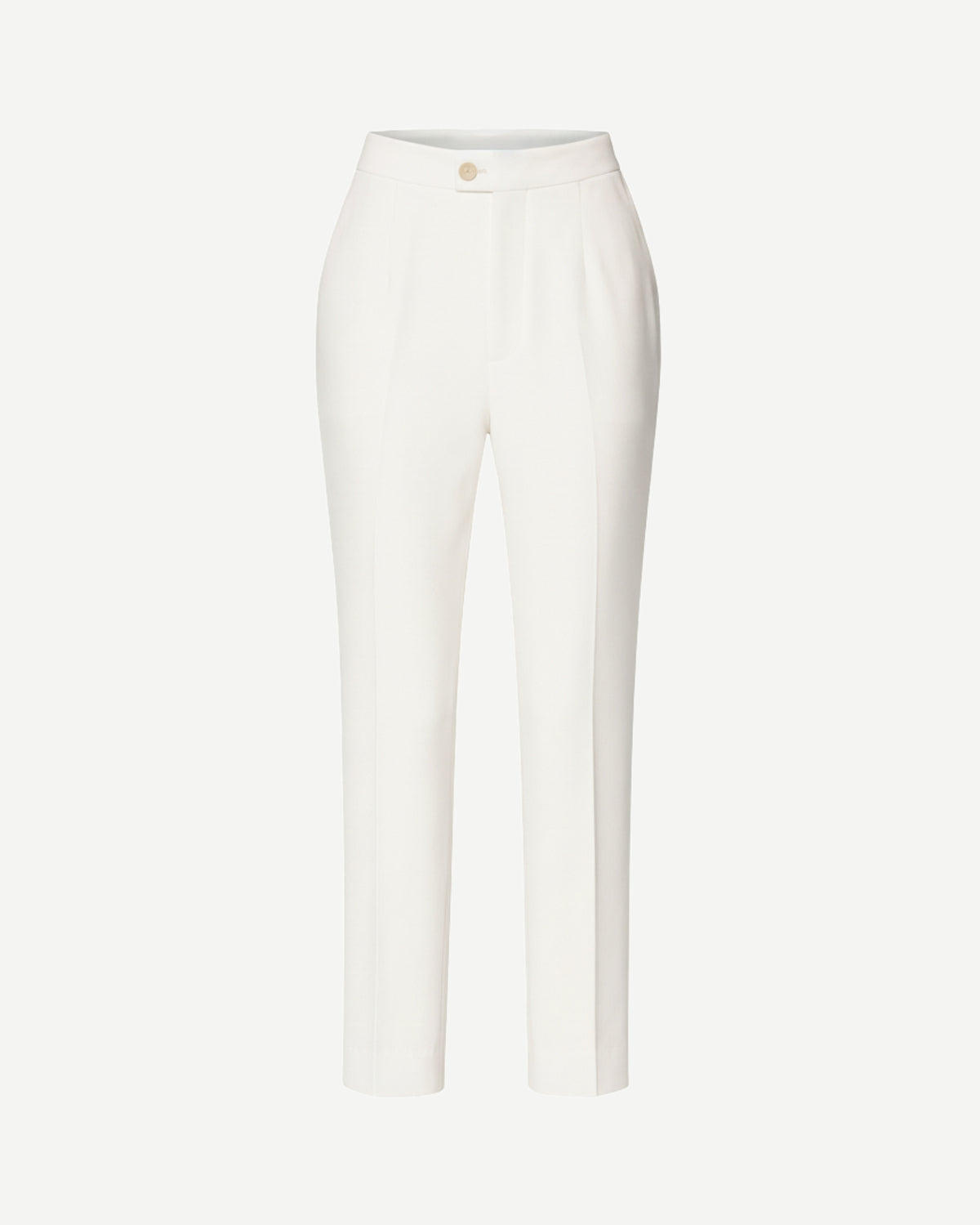 Tailory white tailored straight-leg trousers front view