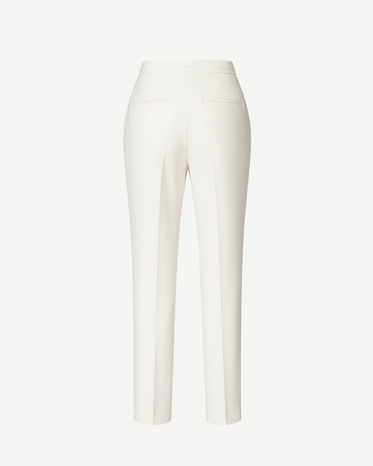 Tailory white tailored trousers long length back view