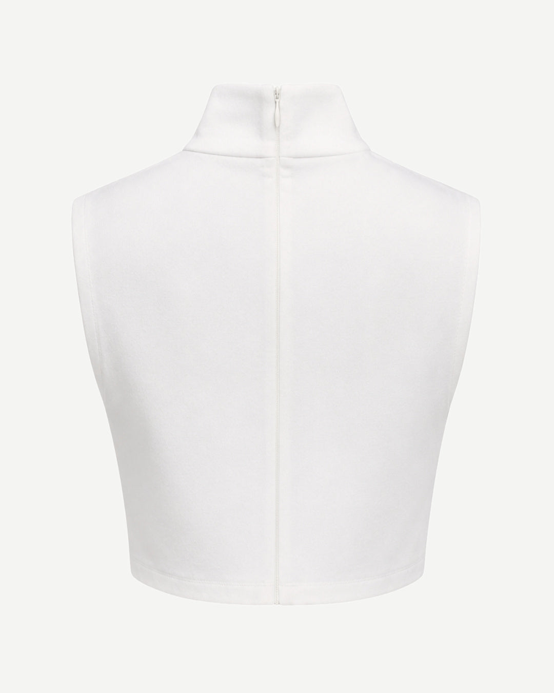 Mock Neck Crop Top with Cutout Detail