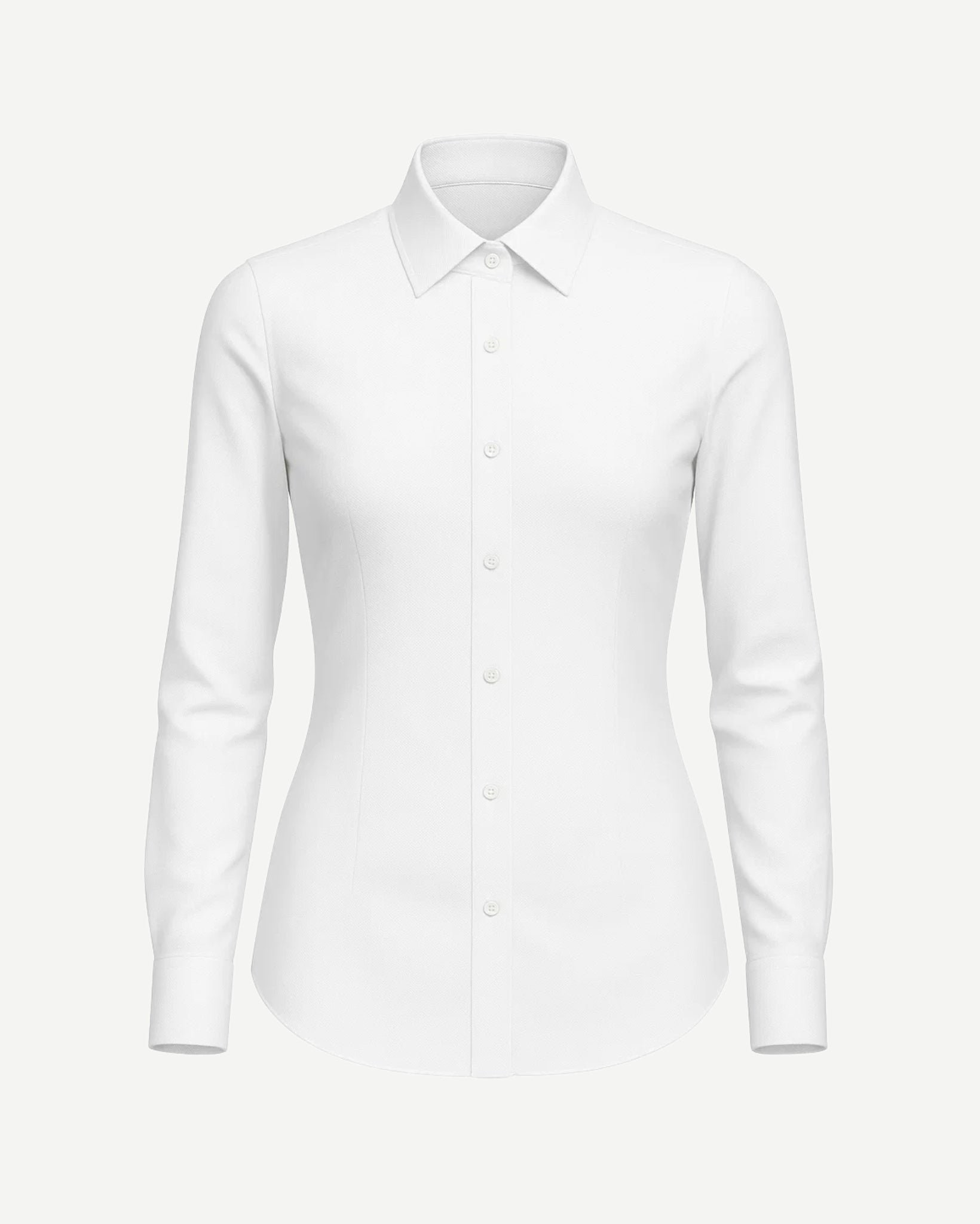 Tailory white tailored fitted shirt front view