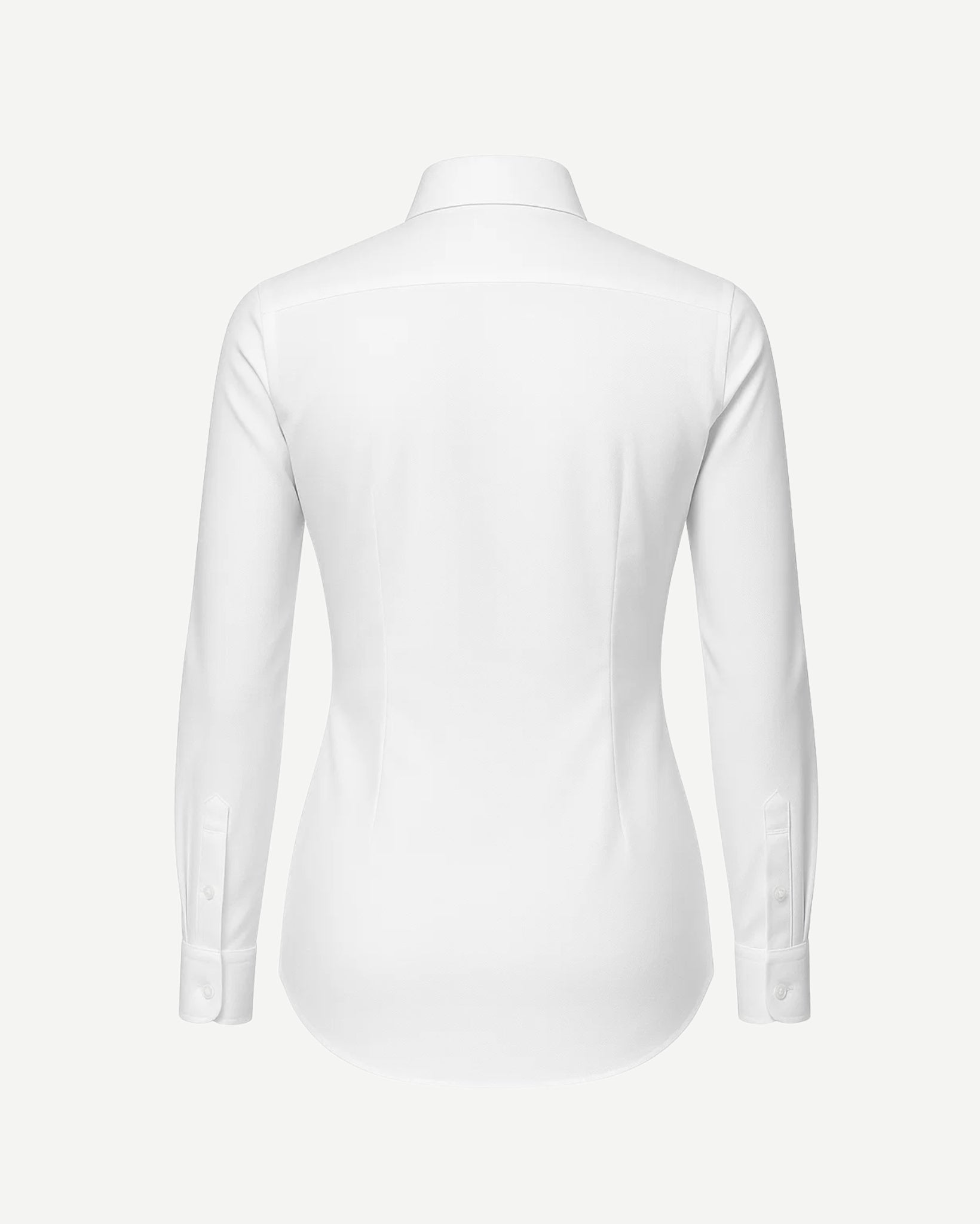 Tailory white tailored fitted shirt front back view