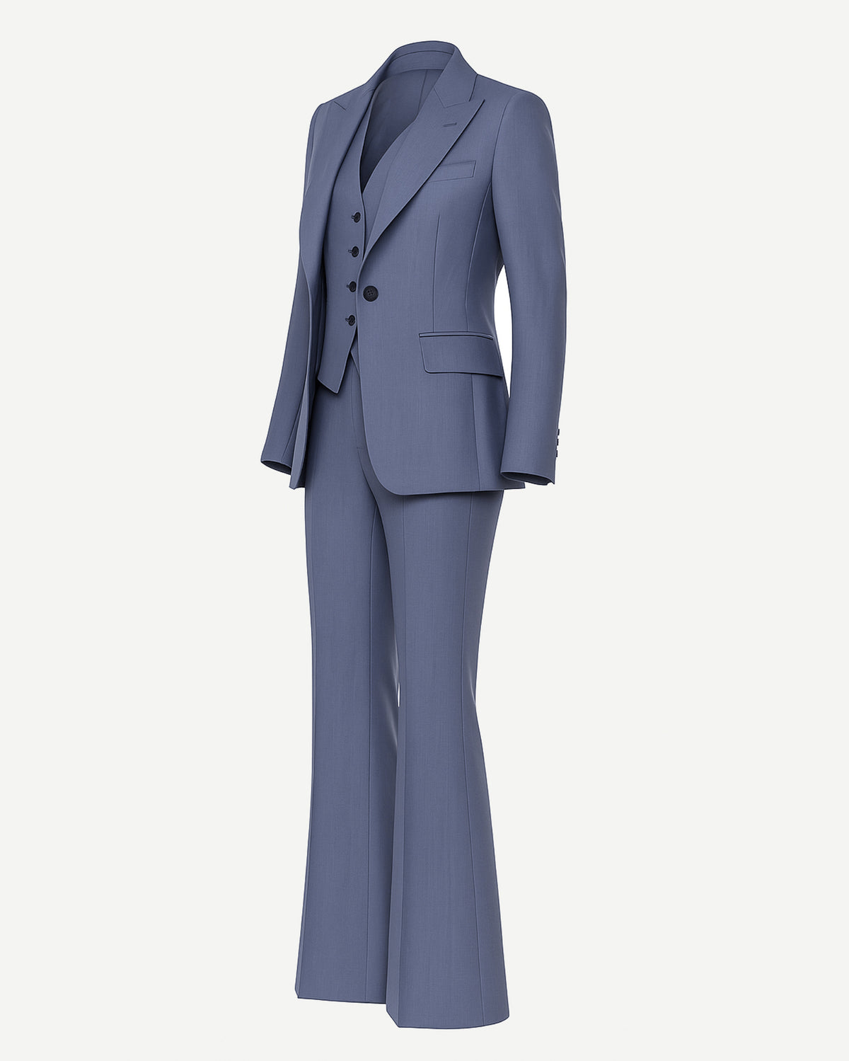 Women’s 3 - Piece Summer Suit Set | Oversized Blazer, Vest & Flared Pants - Suit Set - The Tailory New York