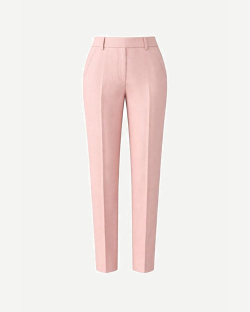 Tailory blush pink slim-leg tailored trousers front view
