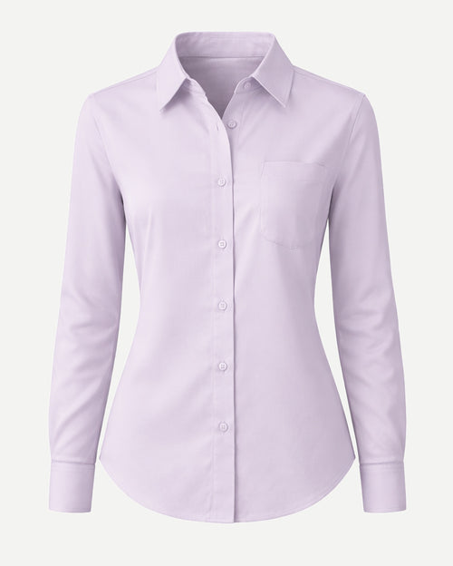 Tailory light lilac tailored cotton shirt front view
