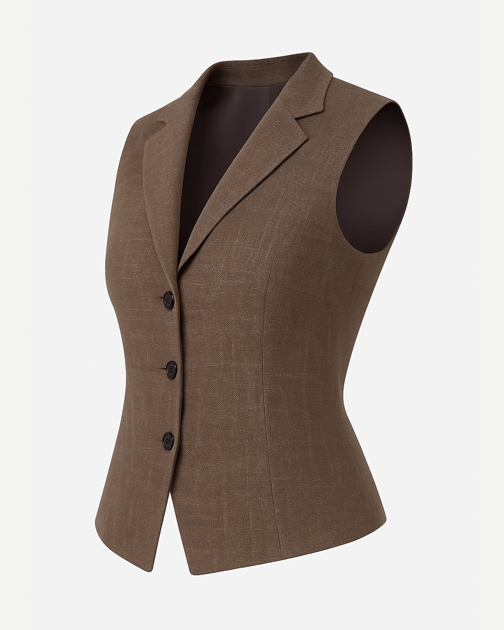 Women’s Tailored Vest Top | 3 - Button Front - Vest - The Tailory New York