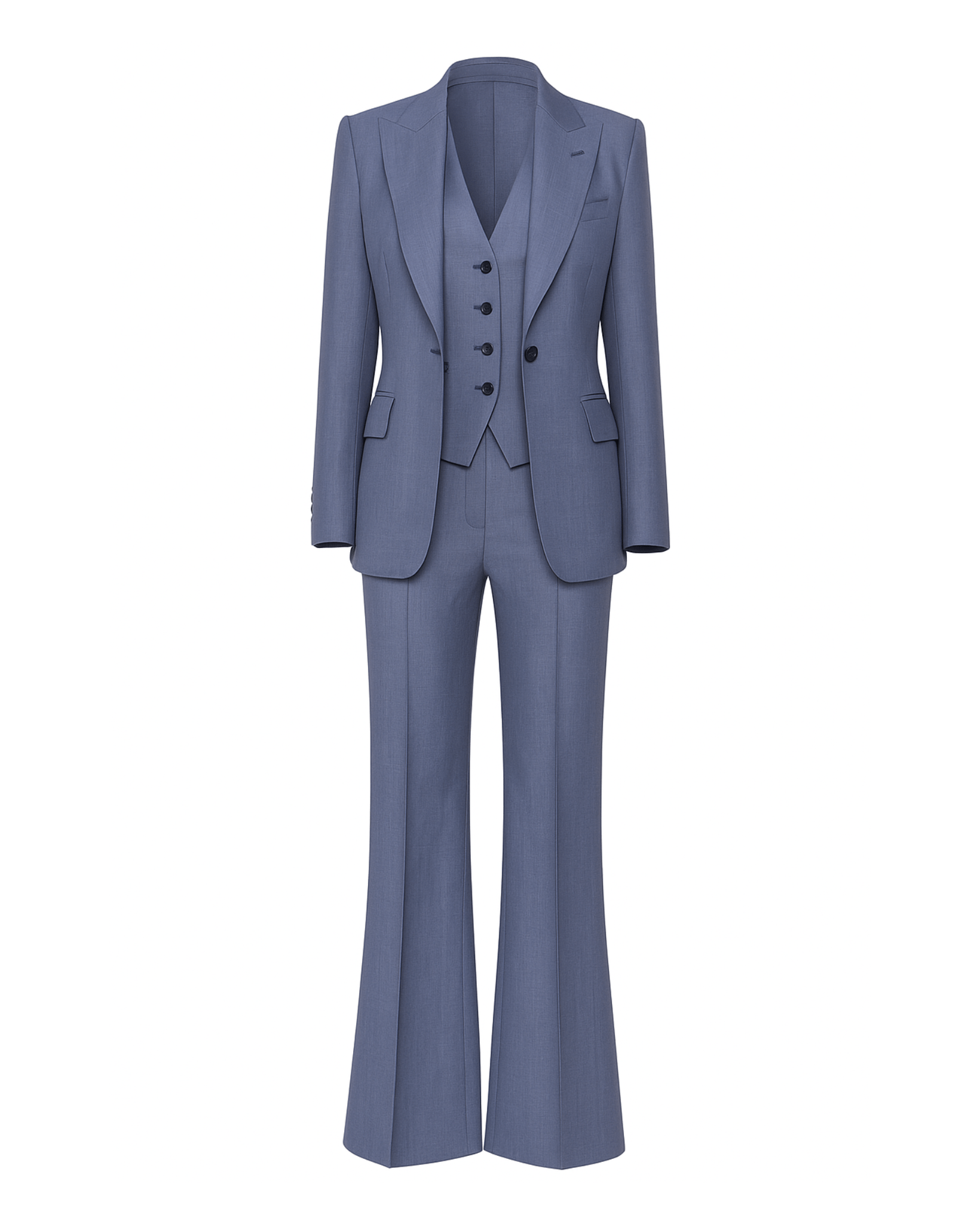 Women’s 3 - Piece Summer Suit Set | Oversized Blazer, Vest & Flared Pants - Suit Set - The Tailory New York