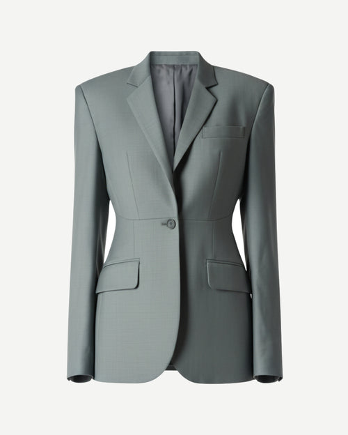 Tailory women’s sage green blazer front view
