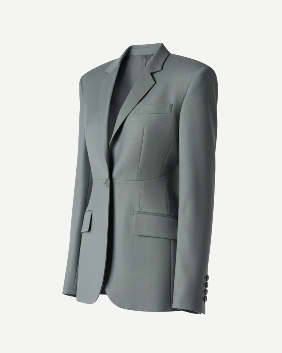 Tailory women’s sage green blazer side view